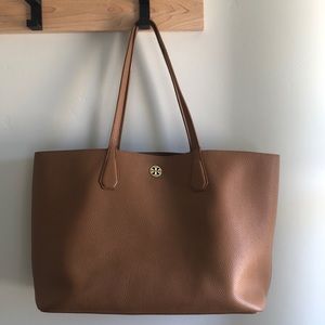 Tory Burch camel tote bag